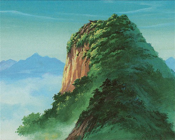 portal-three-kingdoms-mountain-176-by-qin-jun-basic-land-art